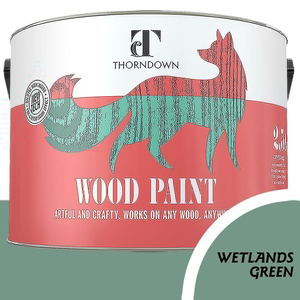 Thorndown Wetlands Green Satin Wood Paint 2.5L Image 4
