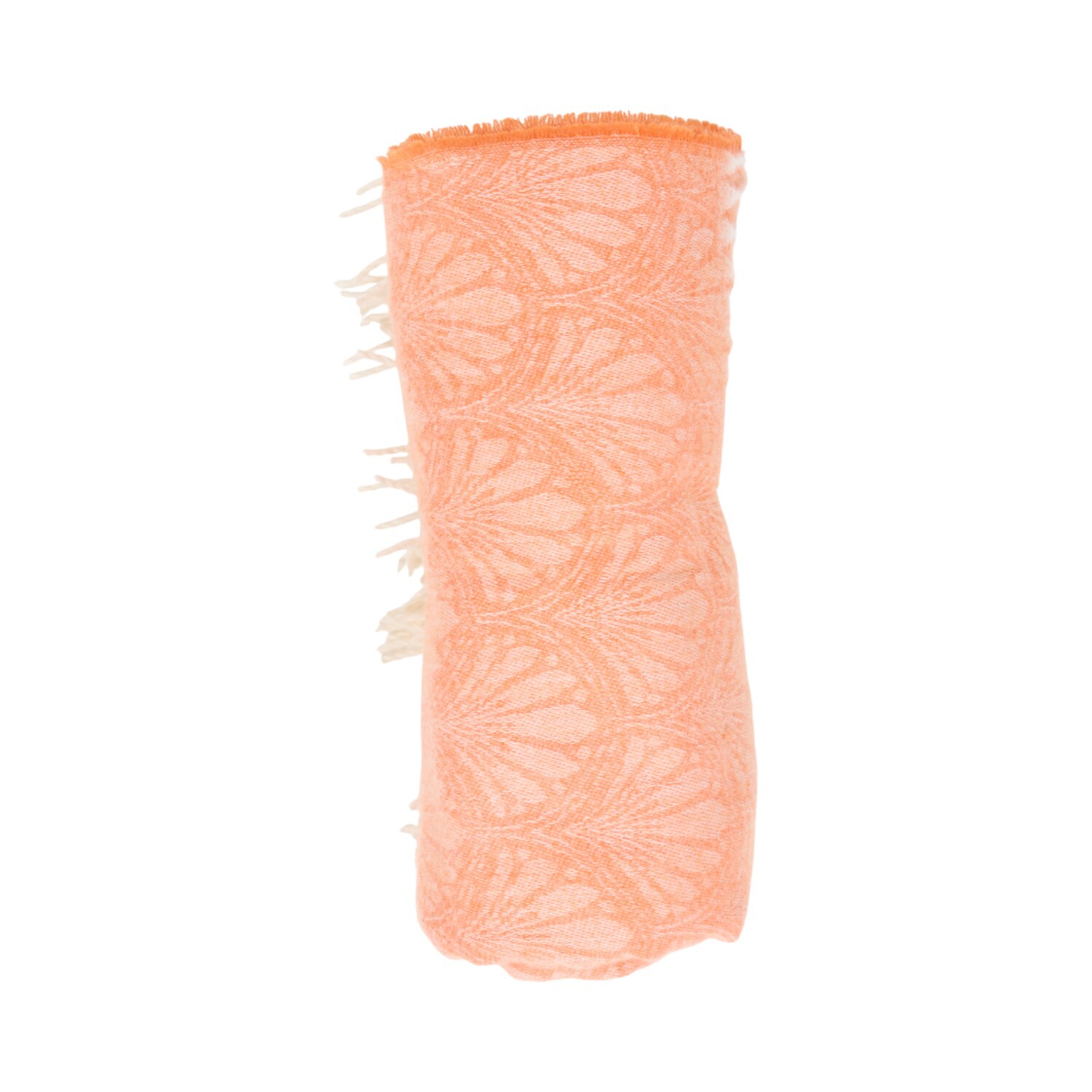 Tallulah Jacquard Throw Orange Image 2