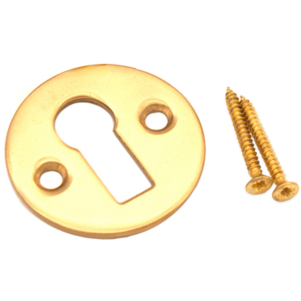 Spira Brass Victorian Polished Brass Open Keyhole Image 3