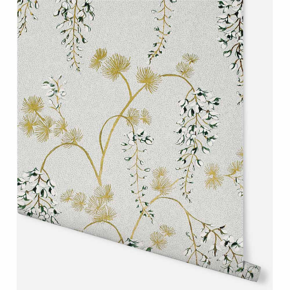 Arthouse Wisterial Floral Neutral /Gold Wallpaper Wilko
