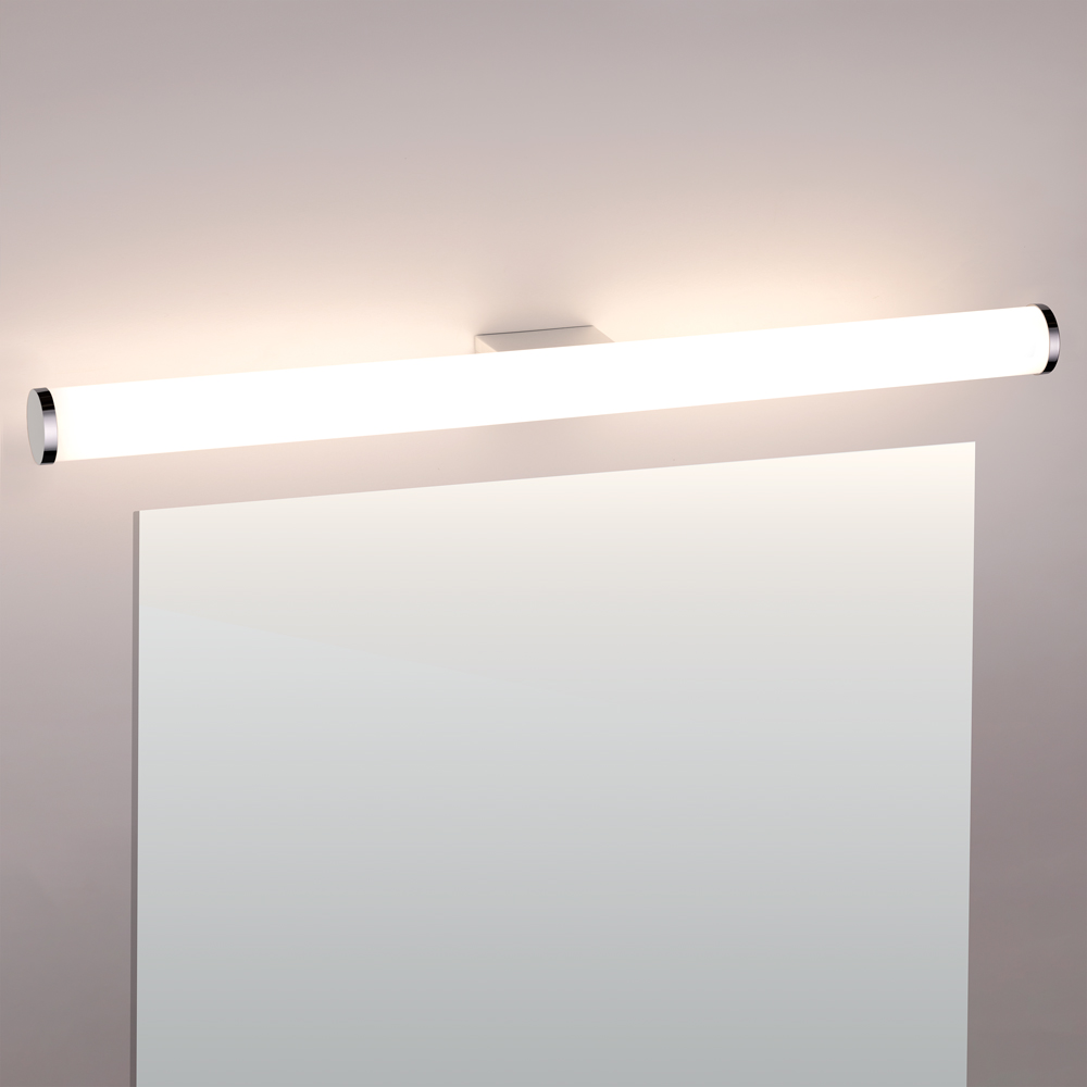 TCP White Tubular Mirror Bathroom Wall Light 600mm 12W Image 5