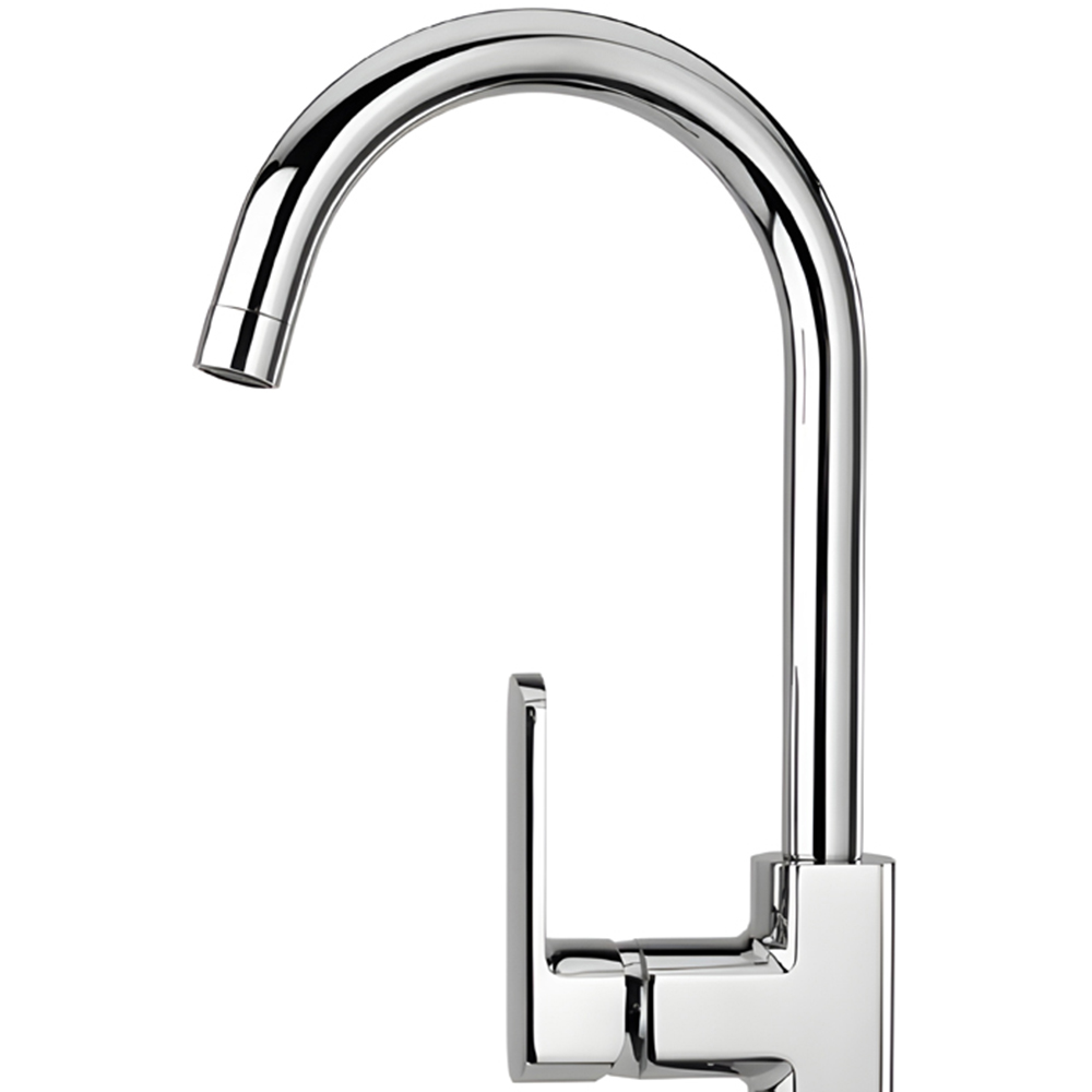 Piralla Novo 572 Chrome Single Side Lever Swivel Spout Image 2