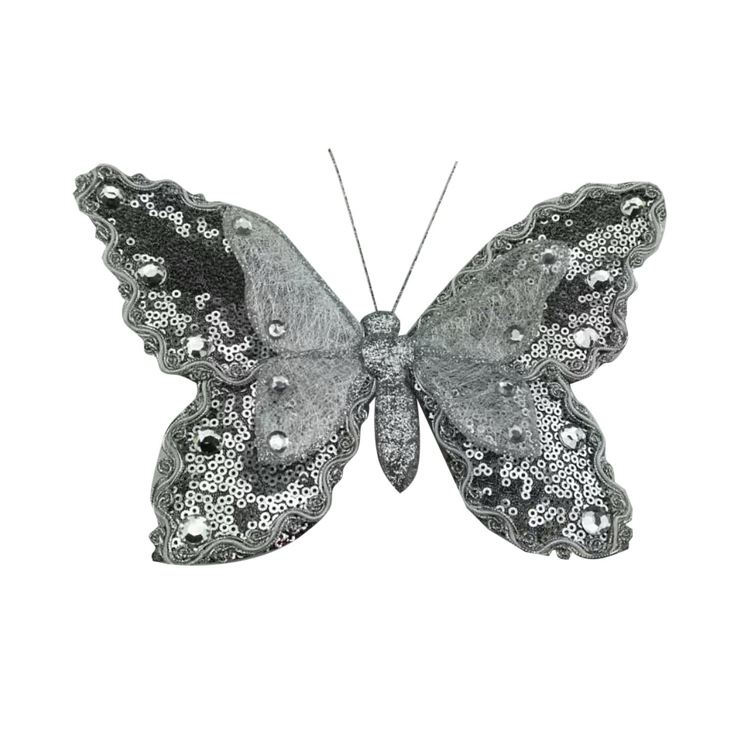 Champagne Butterfly - Silver | Wilko