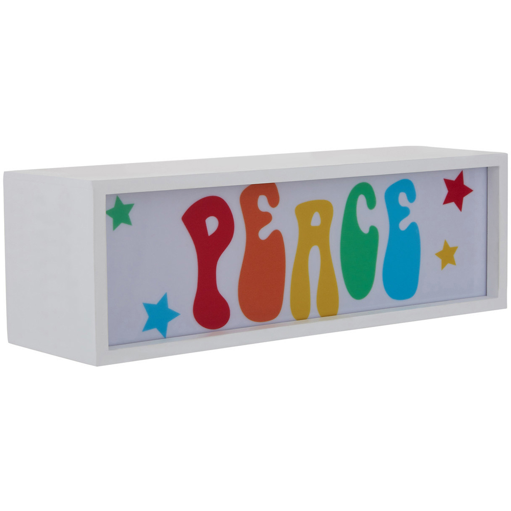 Premier Housewares Peace LED Light Box Image 3