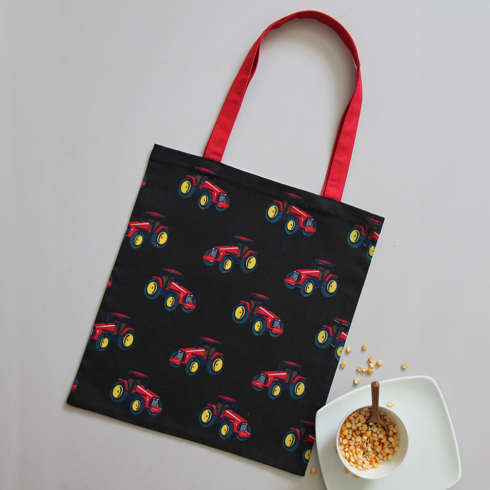 Highlands Homeware Mary Tractor Tote Bag Medium Red Image 2