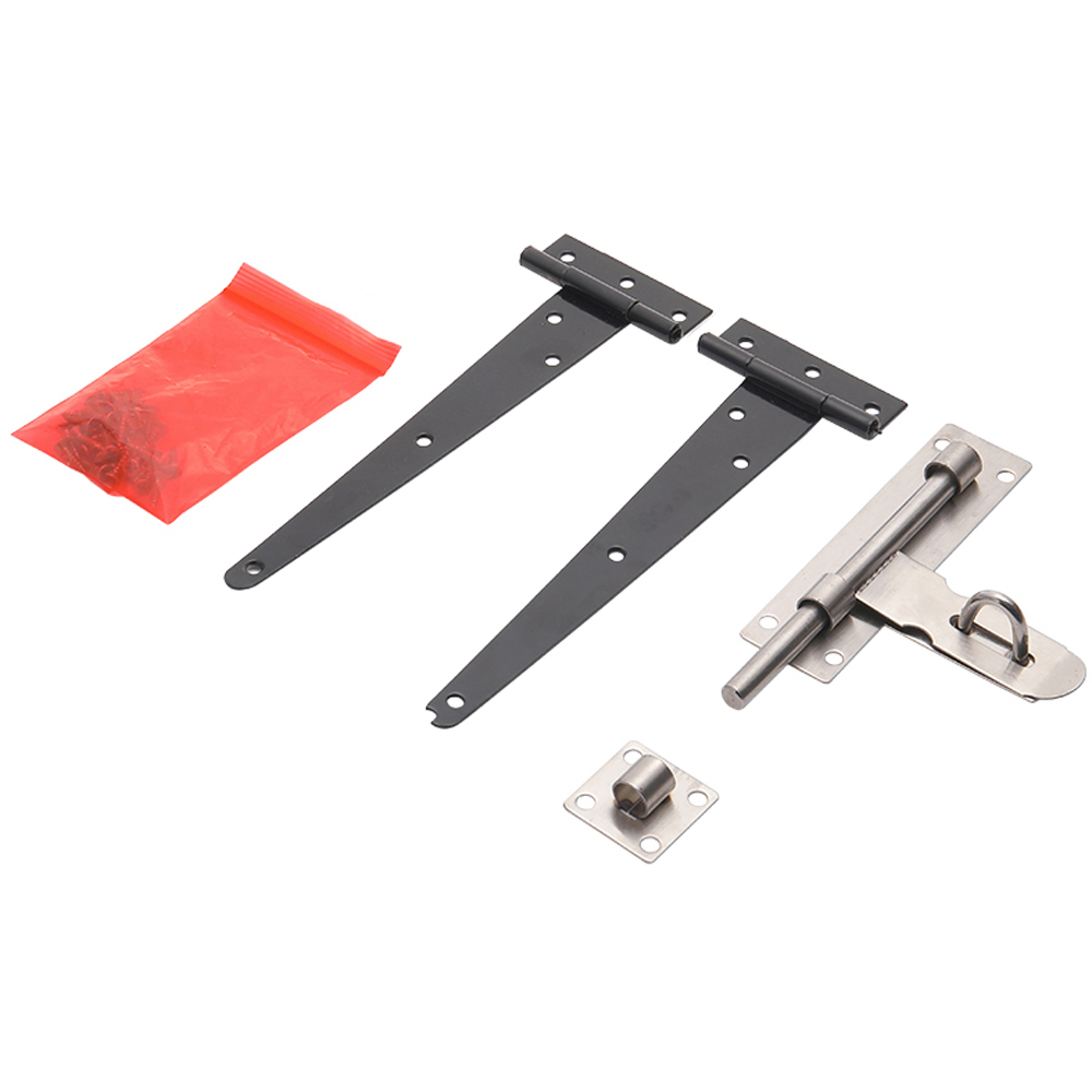 Living and Home Rhombus Wooden Garden Fence Gate with Latch 120 x 90cm Image 5