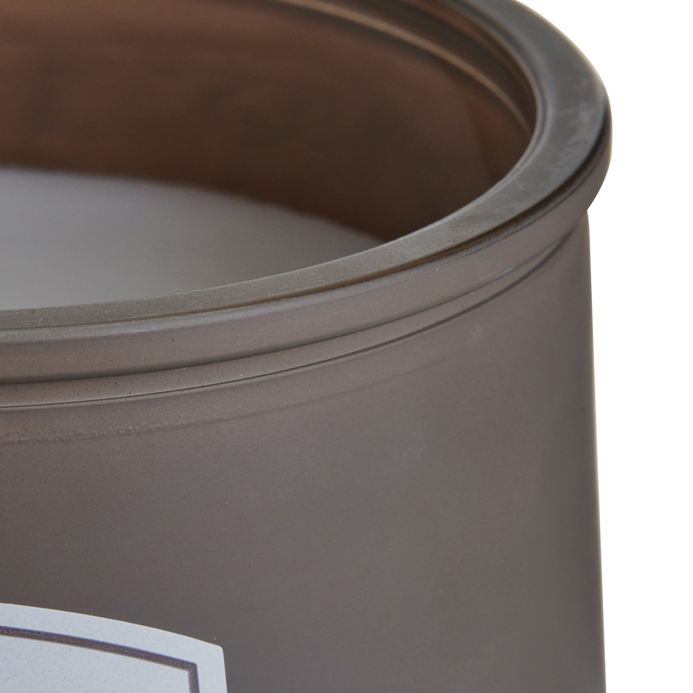 Wilko Taupe Frosted Candle Image 3