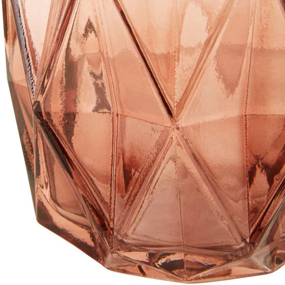 Premier Housewares Pink Brice Glass Vase Small Image 5