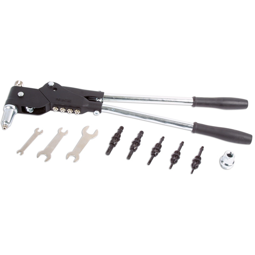 Laser Long Handle Swivel Head Riveter Set Image 2
