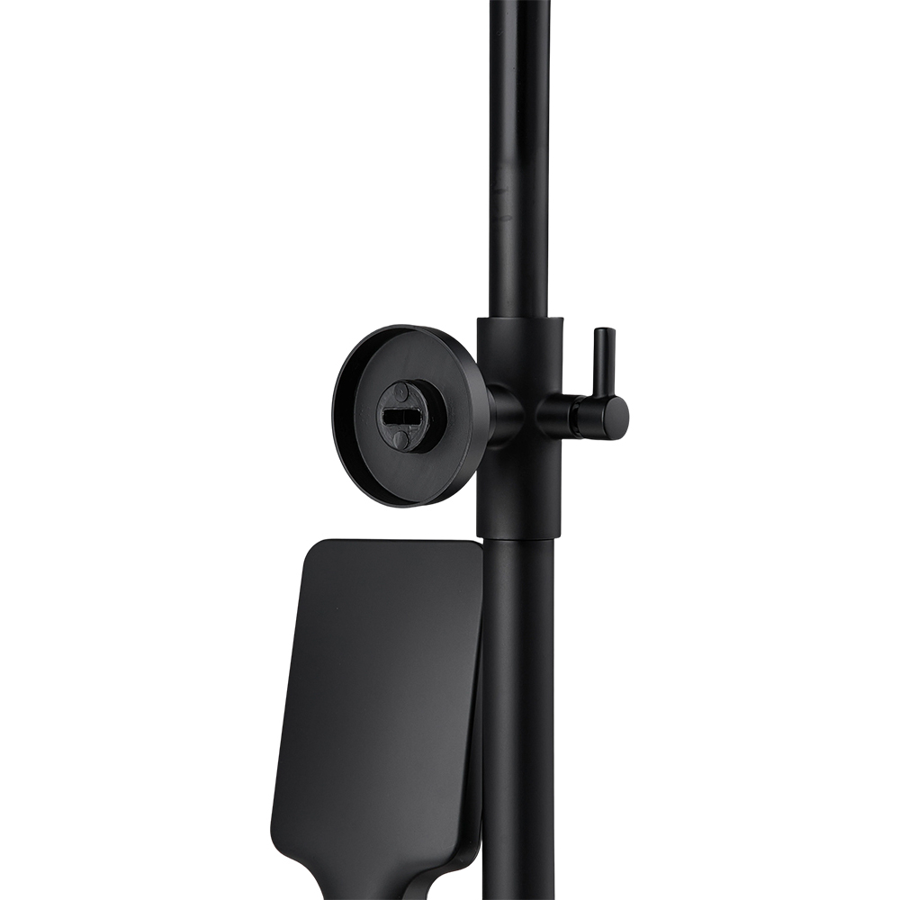 Living and Home Black Stainless Steel Shower Mixer Set Image 6