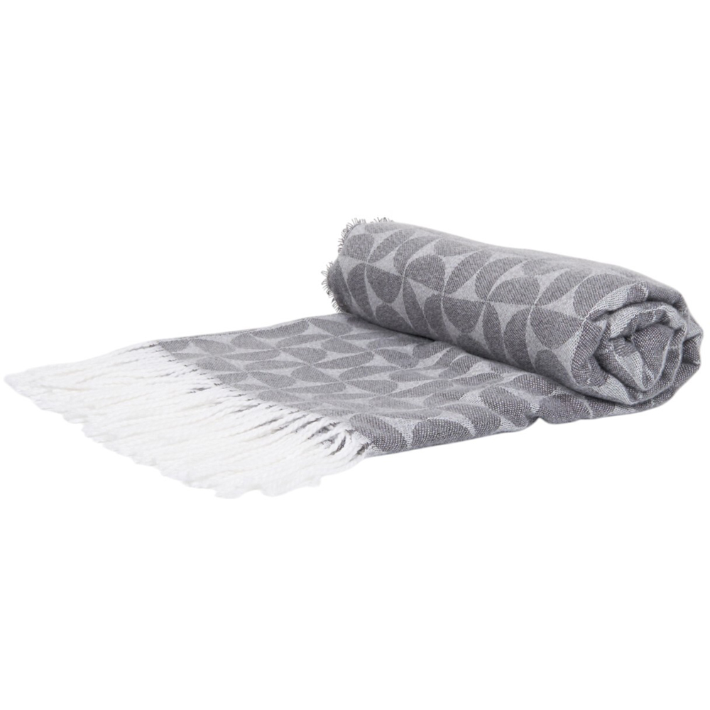 Atzi Geometric Throw - Charcoal Image 2