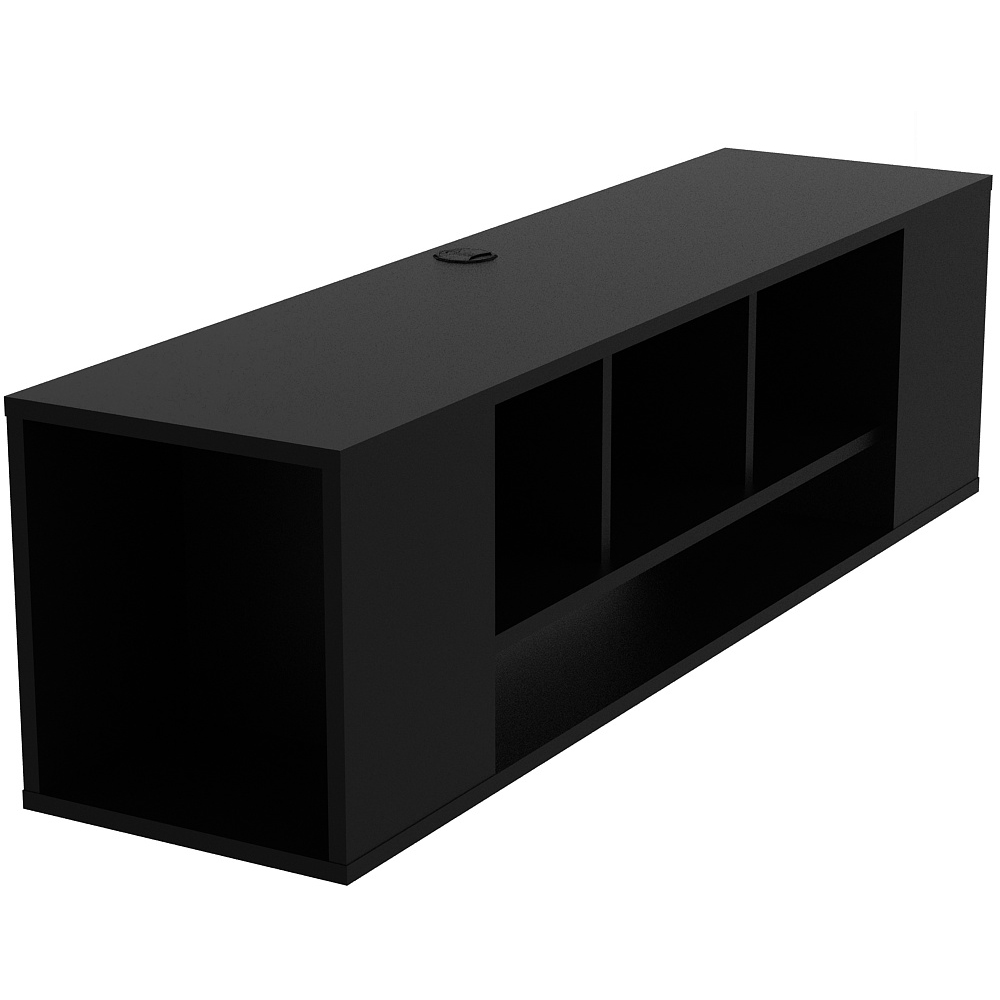 Decorotika Paldi 6 Shelf Black Floating TV Unit Image 5