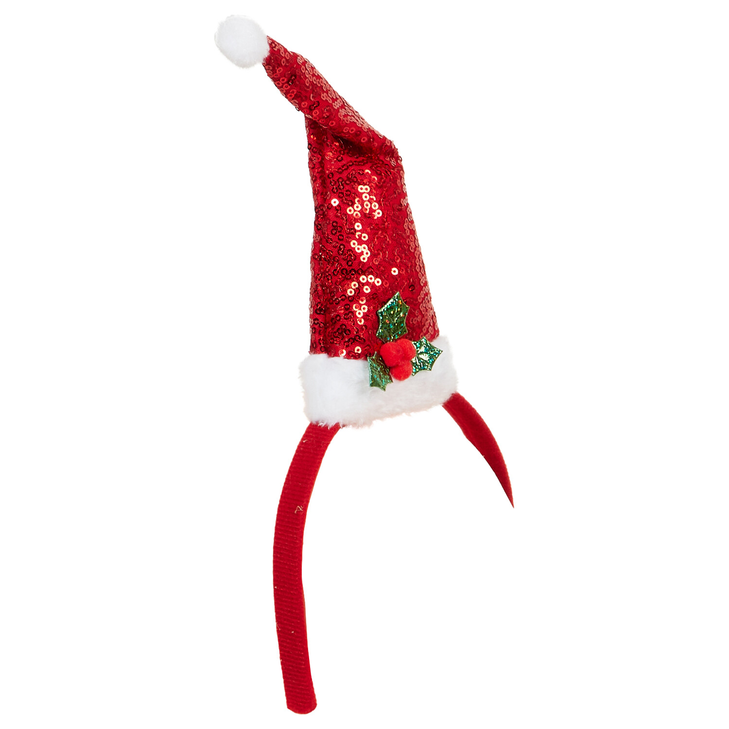 Christmas Sequin Skirt and Headband Set - Red Image 4