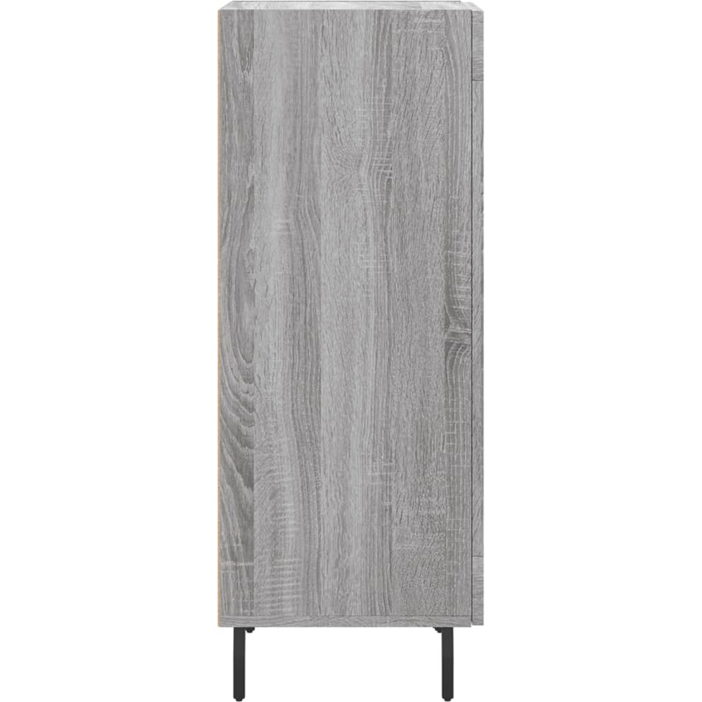 vidaXL Single Door Grey Sonoma Wooden Sideboard Image 6