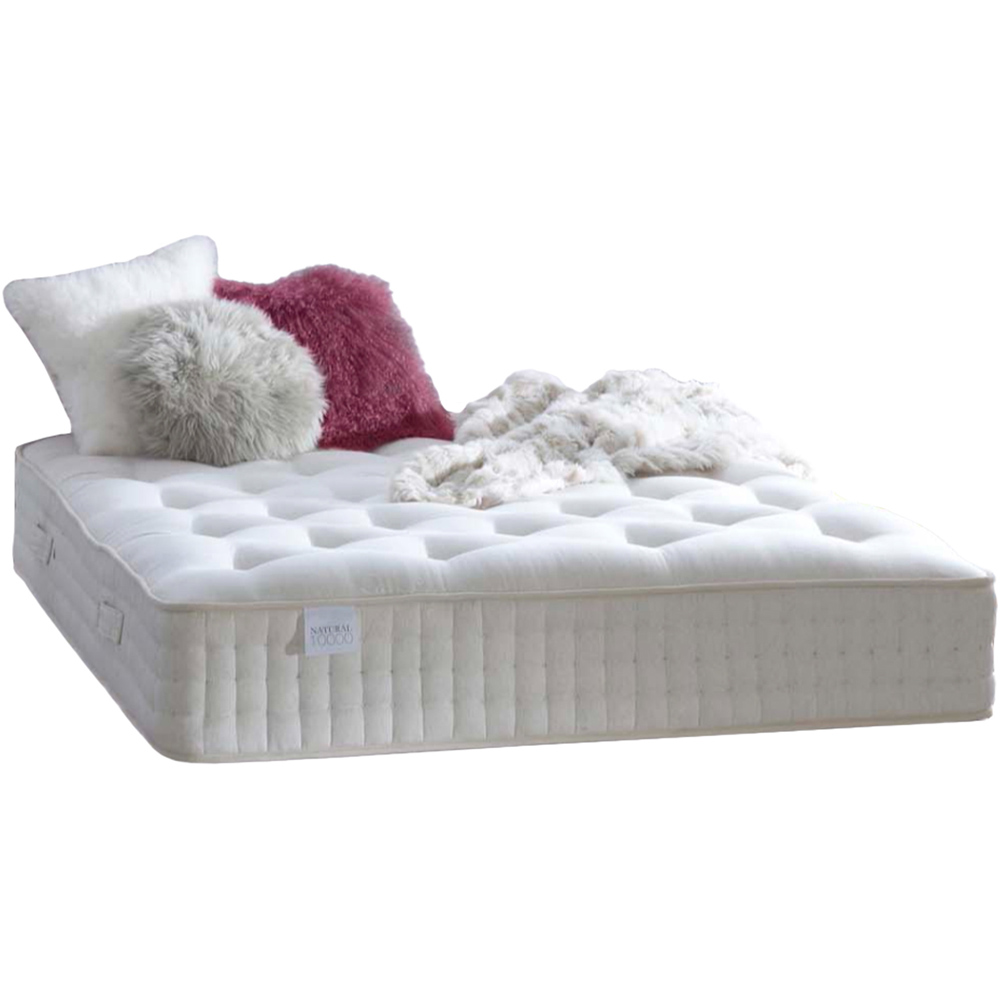 Eleganza Home Natural Alpaca Double 10000 Pocket Sprung Mattress Image 1