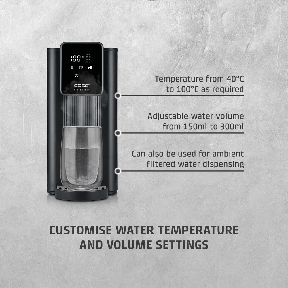 CASO Design HW616 Black Hot Water Dispenser 2.5L Image 4