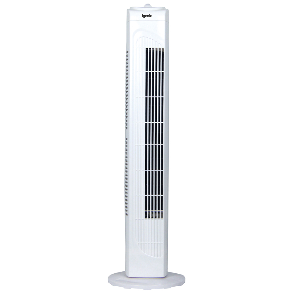 Igenix White Tower Fan 29 inch Image 1