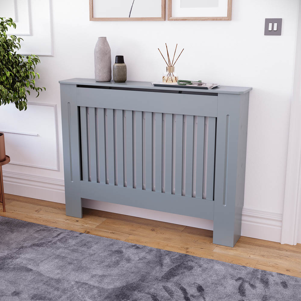 Vida Designs Chelsea Grey Medium Radiator Cover Image 6