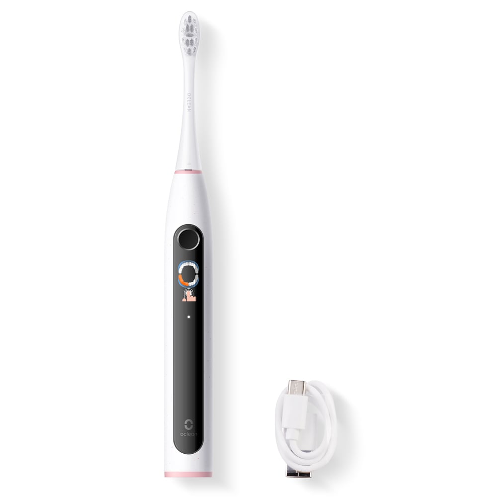 Oclean X Lite Grey Smart Sonic Electric Toothbrush Set 2 Pack Image 5