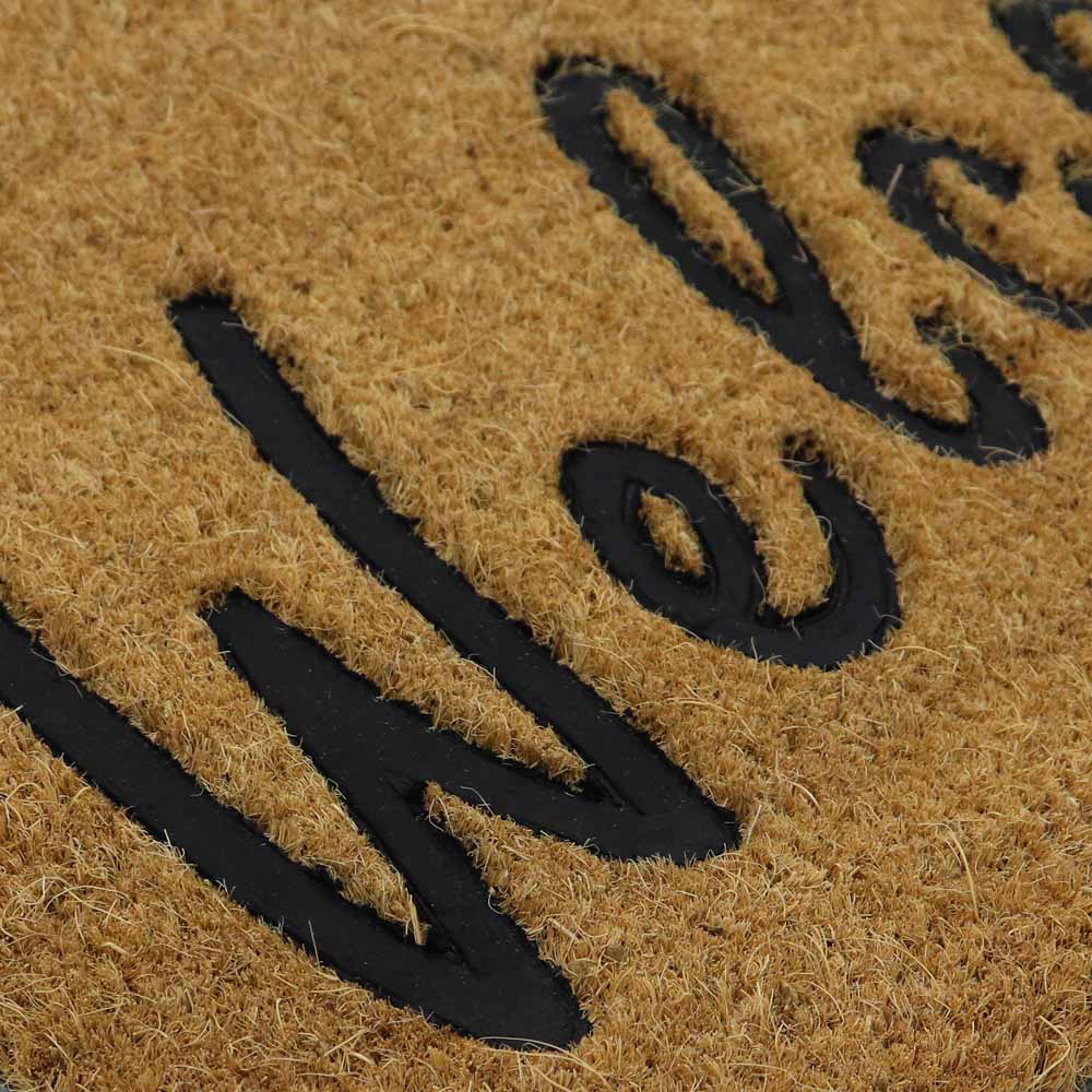 JVL Welcome Rubber Embossed PVC Coir Doormat 40 x x 60cm Image 5