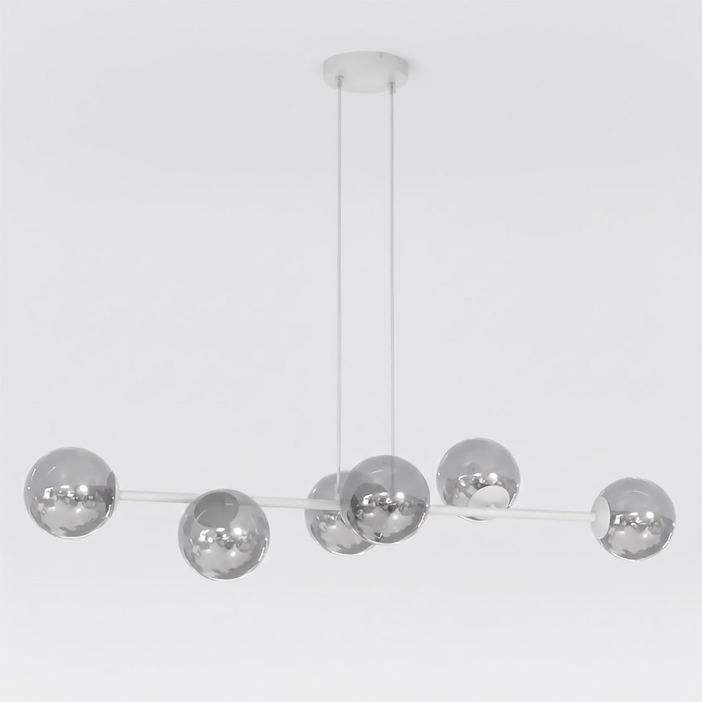 Emibig Magnus 6 Light Grey and Graphite E14 Ceiling Pendant Light Image 3