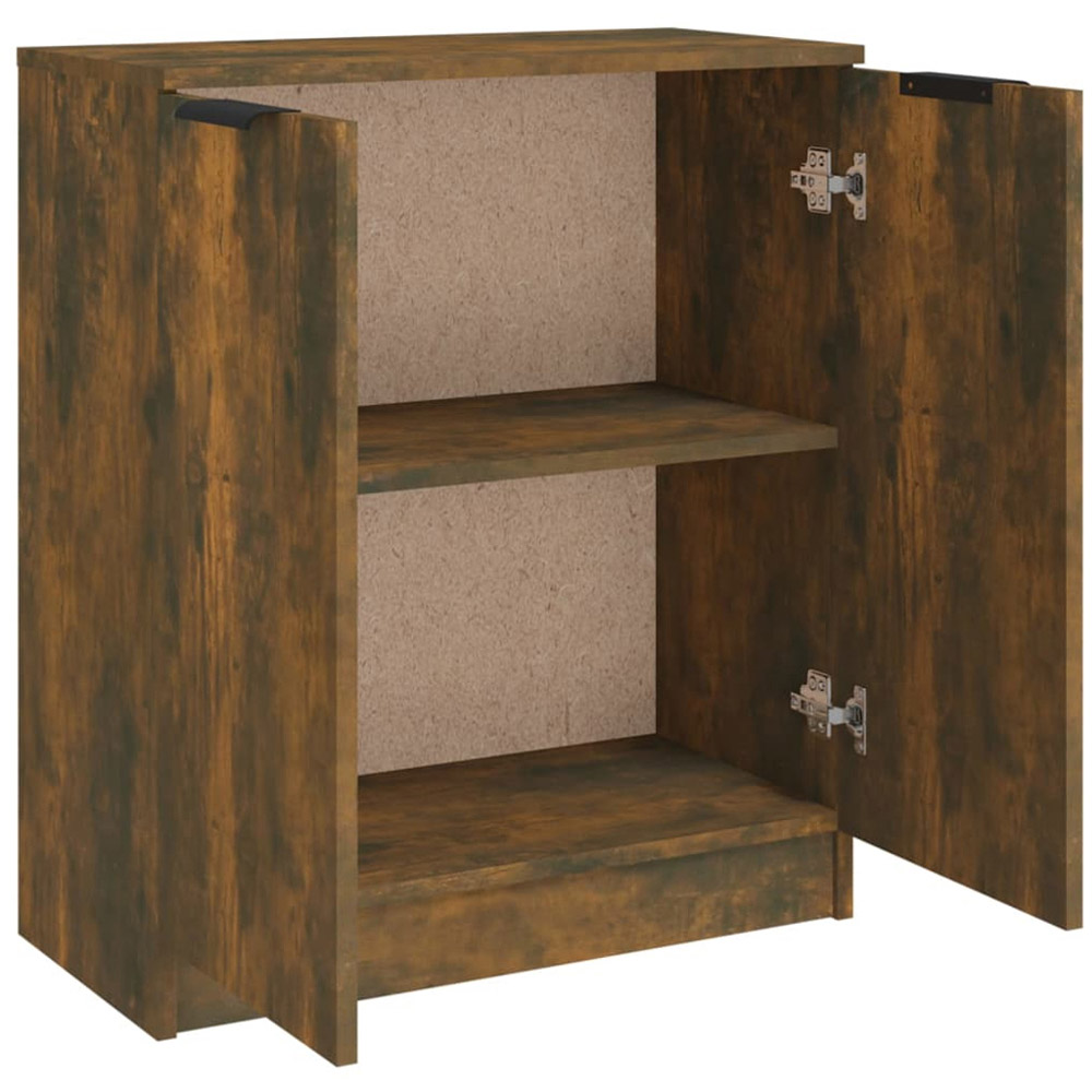 vidaXL 2 Door Smoked Oak Sideboard Image 5