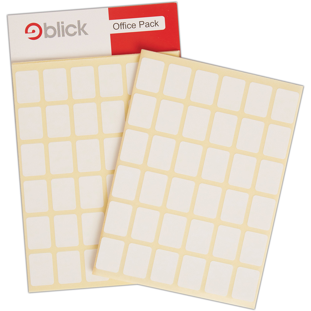 Blick White Rectangular Self Adhesive Office Label 16 x 22mm 1440 Pack Image 4