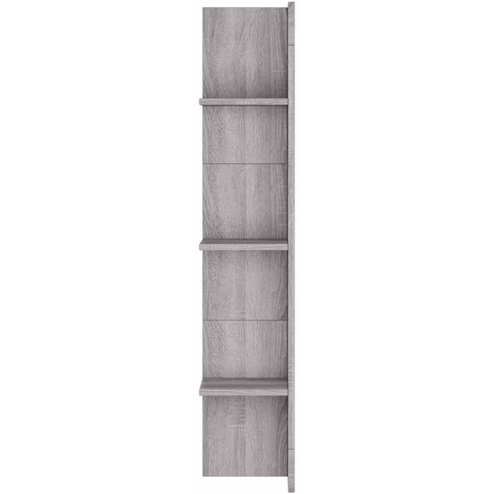 vidaXL 12 Shelf Grey Sonoma Wall Mounted TV Cabinet Image 5