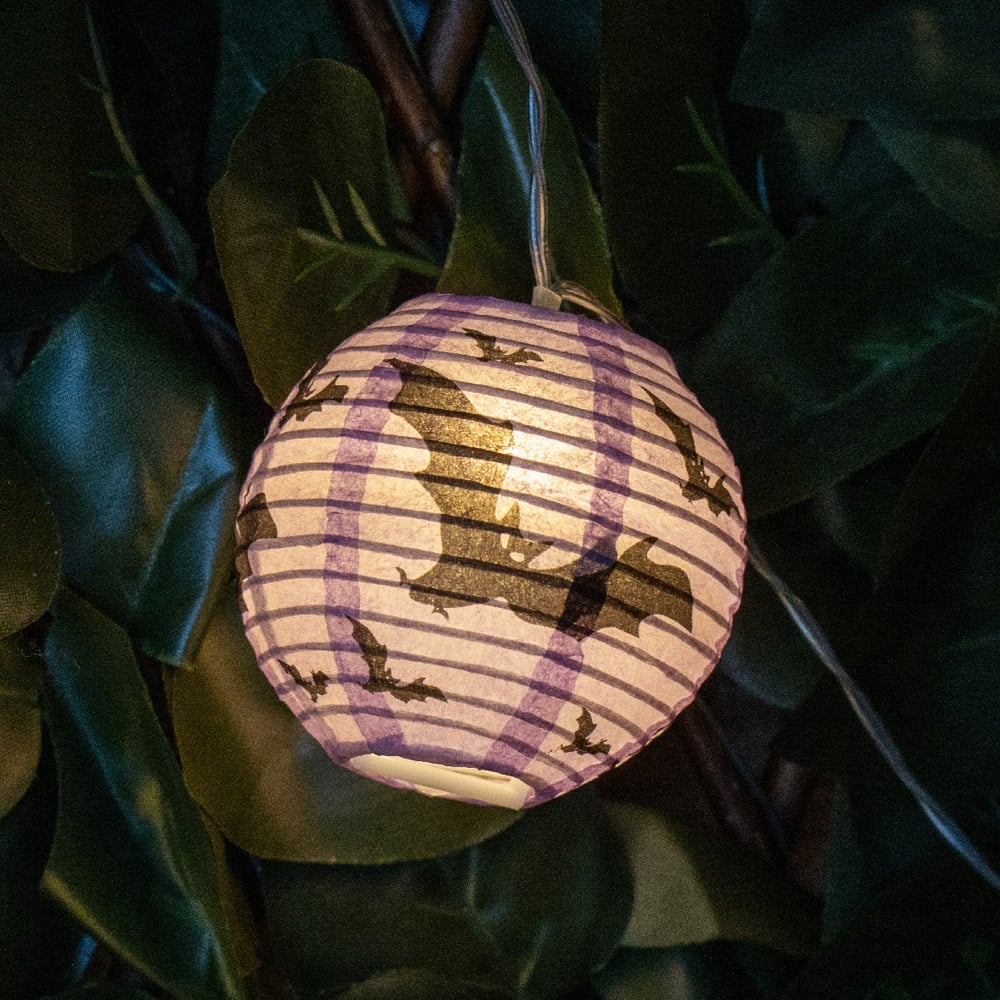Global Gizmos 10 LED Halloween Paper Lantern String Lights 2m Image 4
