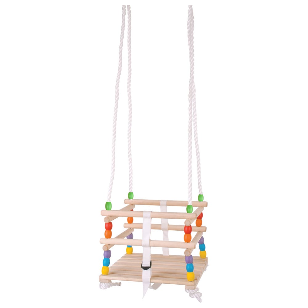 Bigjigs Toys Wooden Cradle Swing Image 1