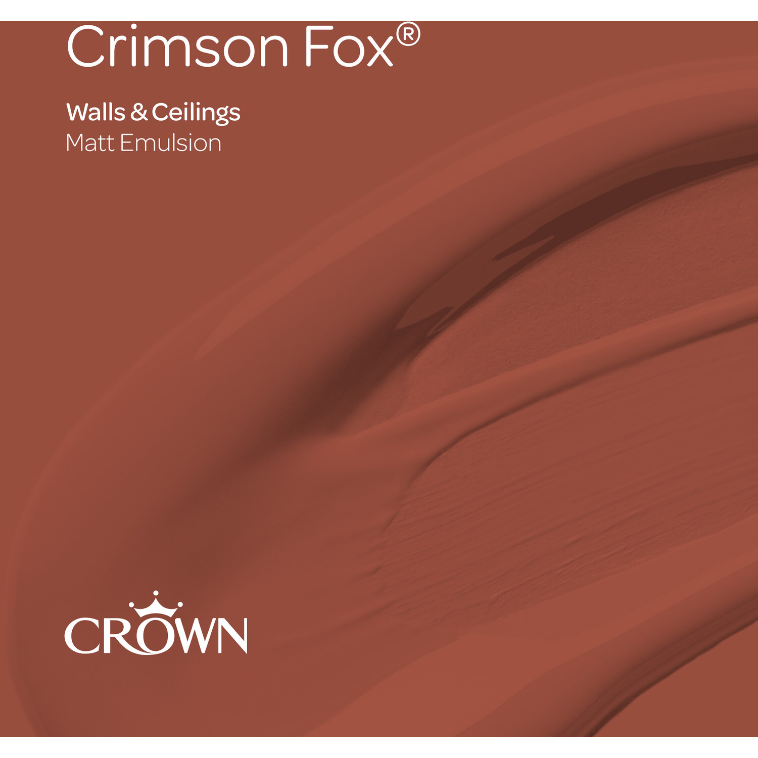Crown Breatheasy Matt Emulsion Tester Pot - Crimson Fox Image 3