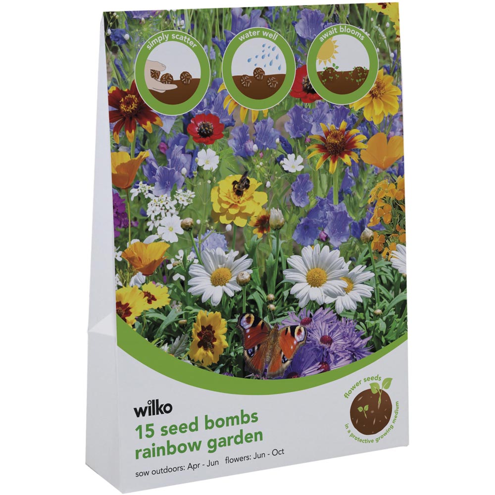Wilko Rainbow Garden Seed Bombs Image 3