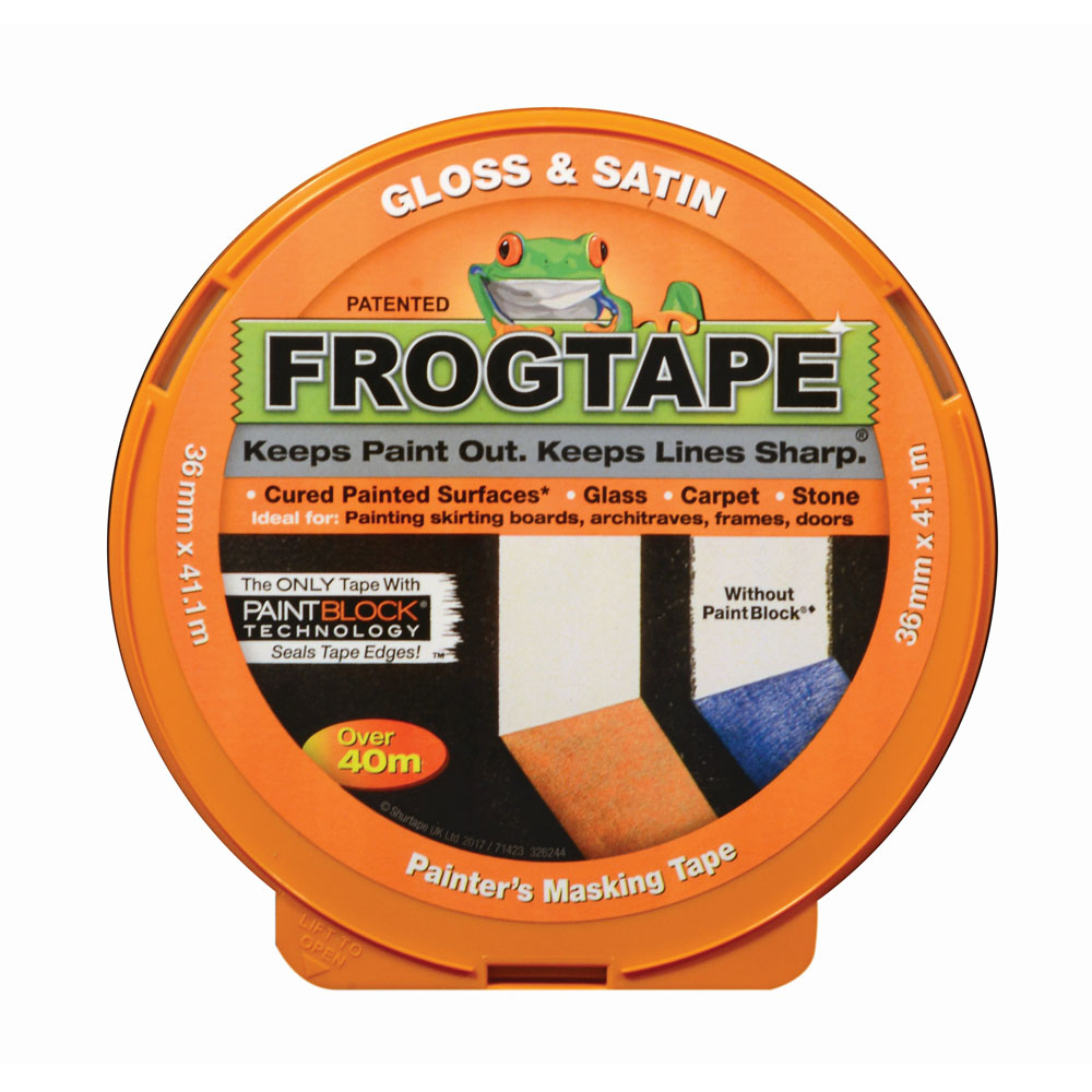FrogTape Orange Gloss and Satin Painters Tape 36mm Image 3