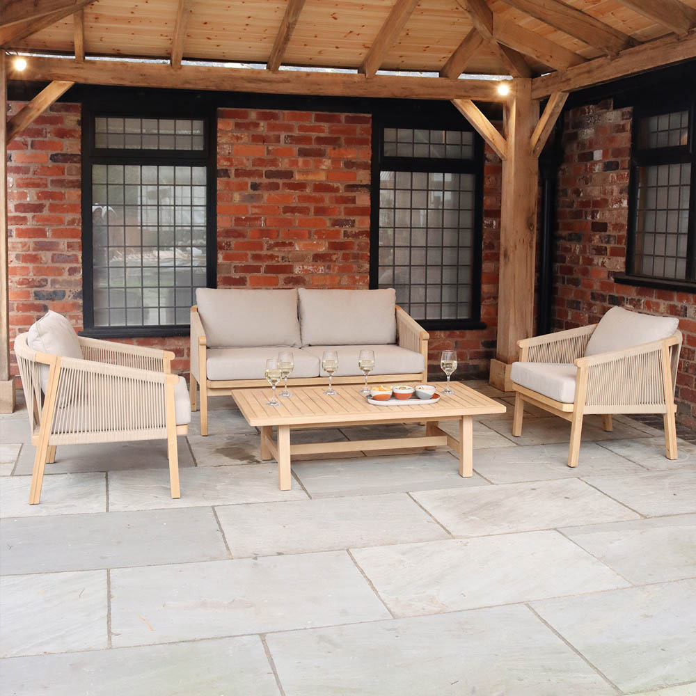 Royalcraft Roma 4 Seater Double Lounge Set with Coffee Table Image 9