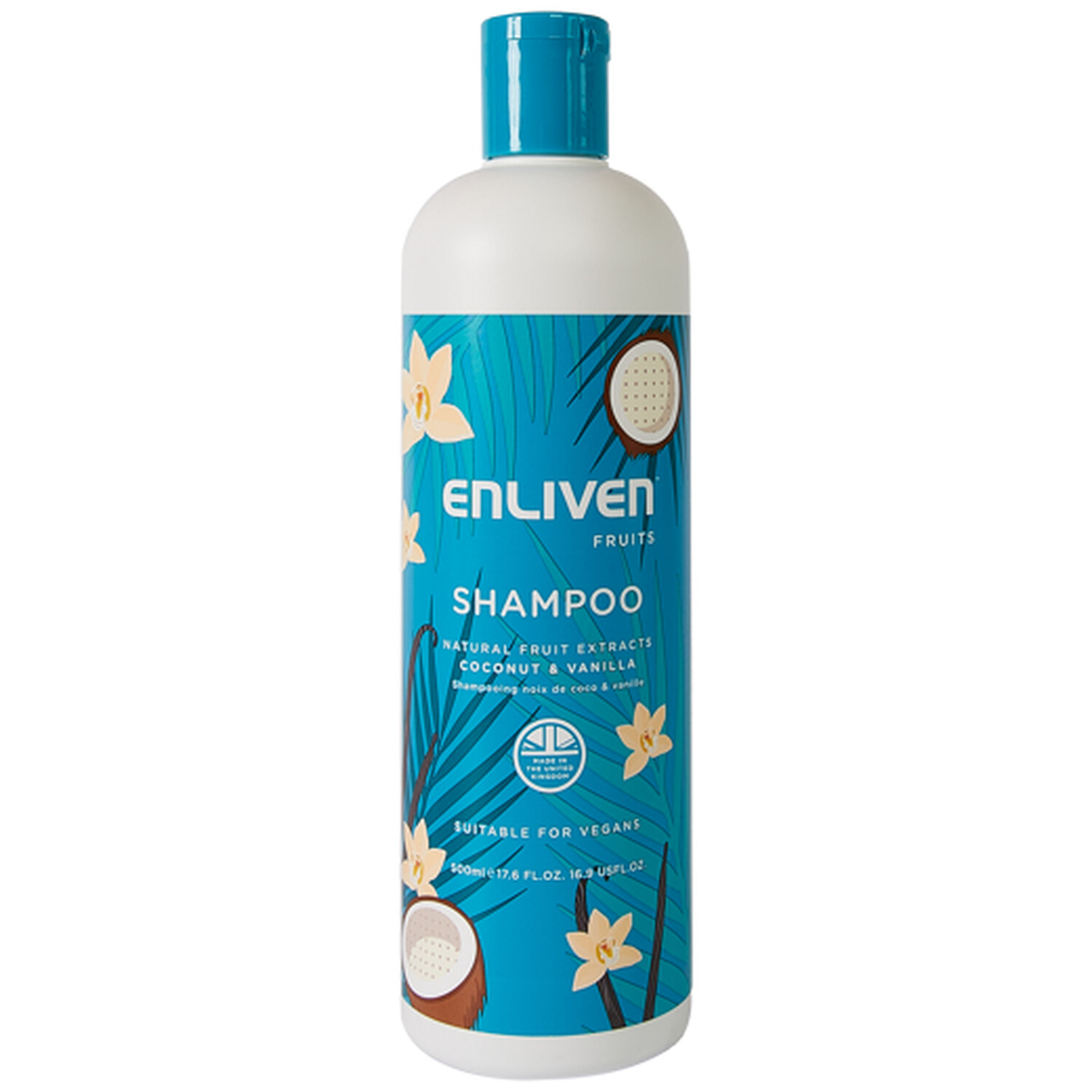 Enliven Coconut and Vanilla Shampoo - Blue Image