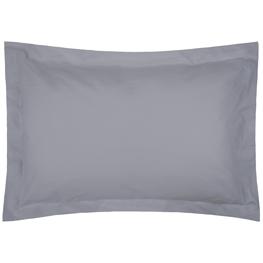 Serene Oxford Grey Pillowcase Image 1