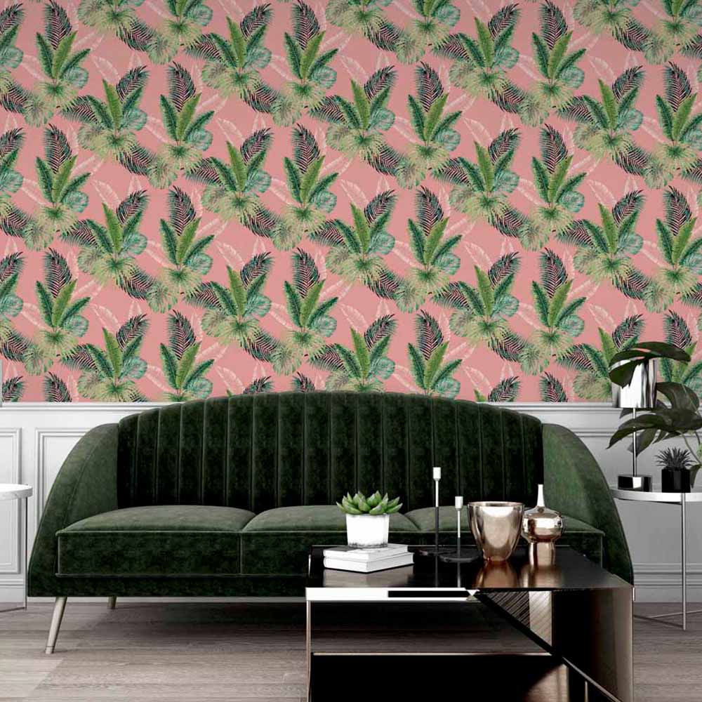 Arthouse Miami Tropics Pink Wallpaper Image 3