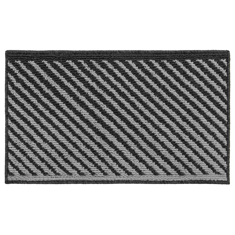 JVL Stellar Black Indoor Machine Washable Doormat 50 x 80cm Image 1
