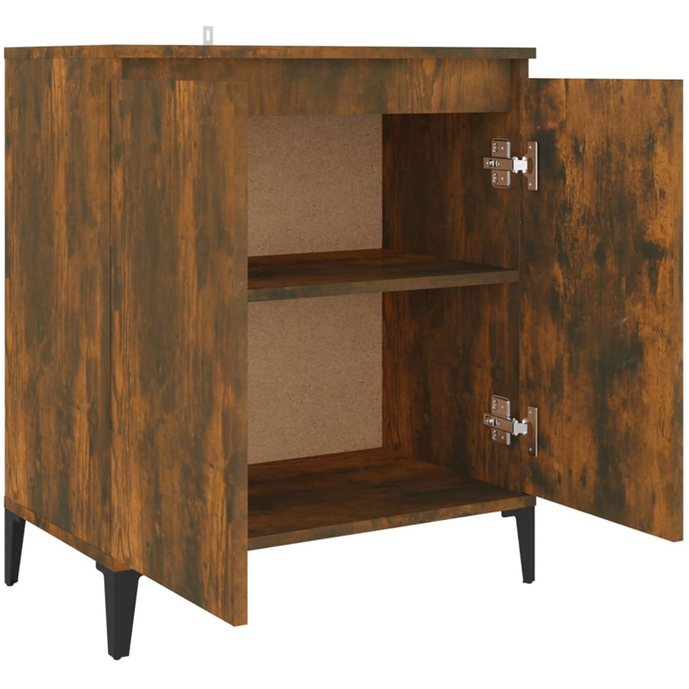 vidaXL 2 Door Smoked Oak Sideboard Image 5