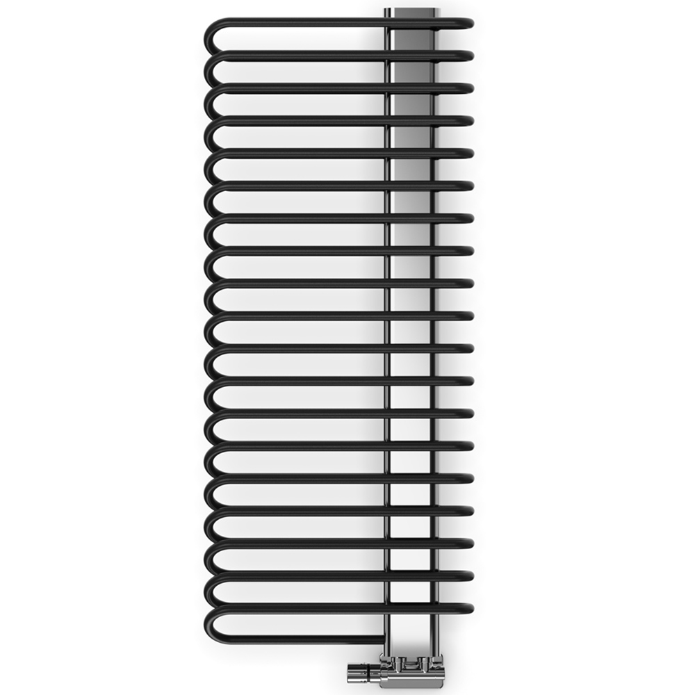 Terma Michelle 2459BTU Metallic Black and Chrome Heated Towel Rail 1200 x 500mm Image 4