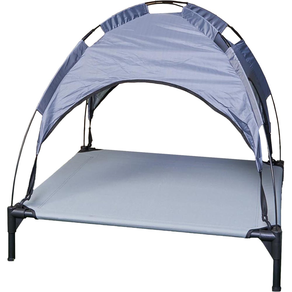 Clever Paws Raised Pet Bed and Sun Shade Image 1
