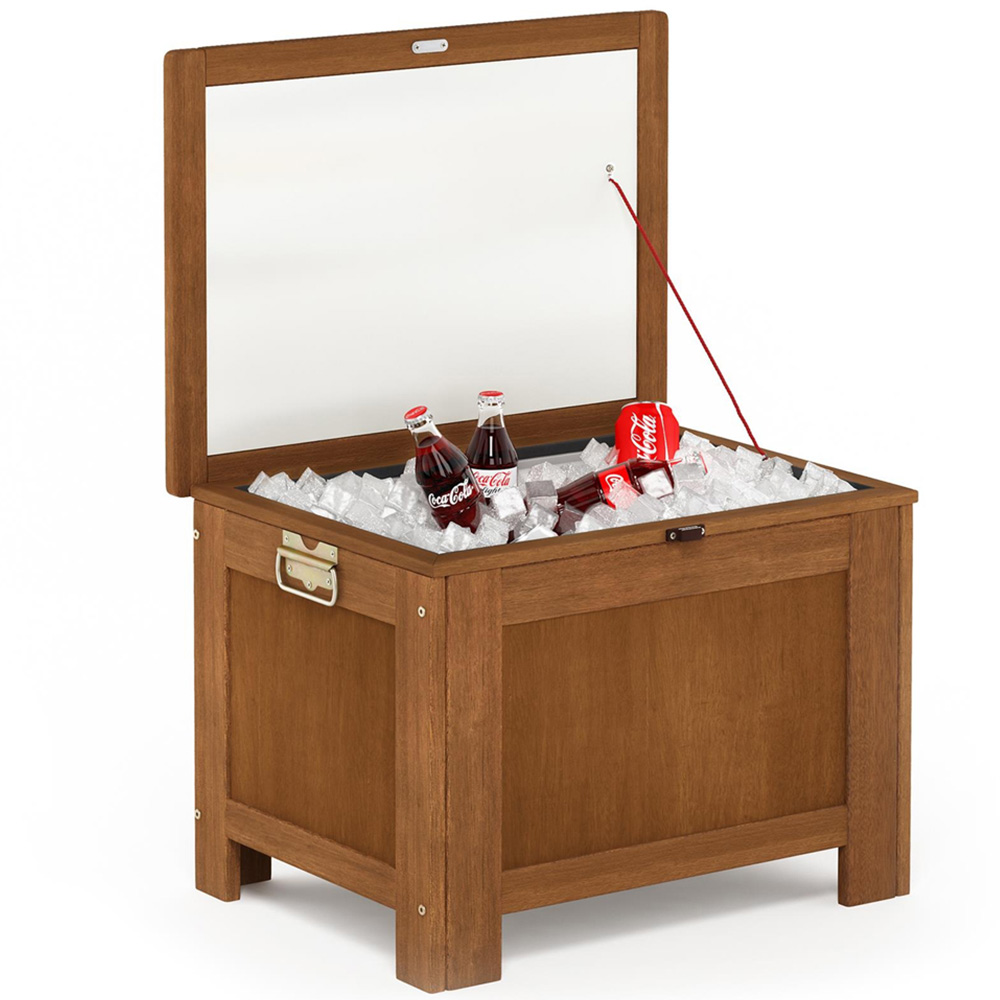 Walplus Teak Oil Hardwood Outdoor Drinks Cooler Image 5