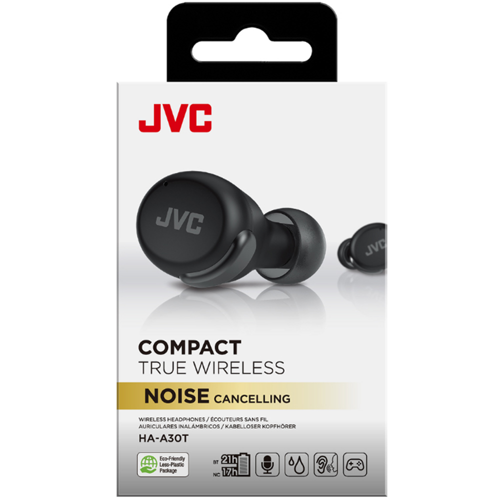 JVC HA-A30T-B-U Black Active Noise Cancelling Wireless Earphones Image 9