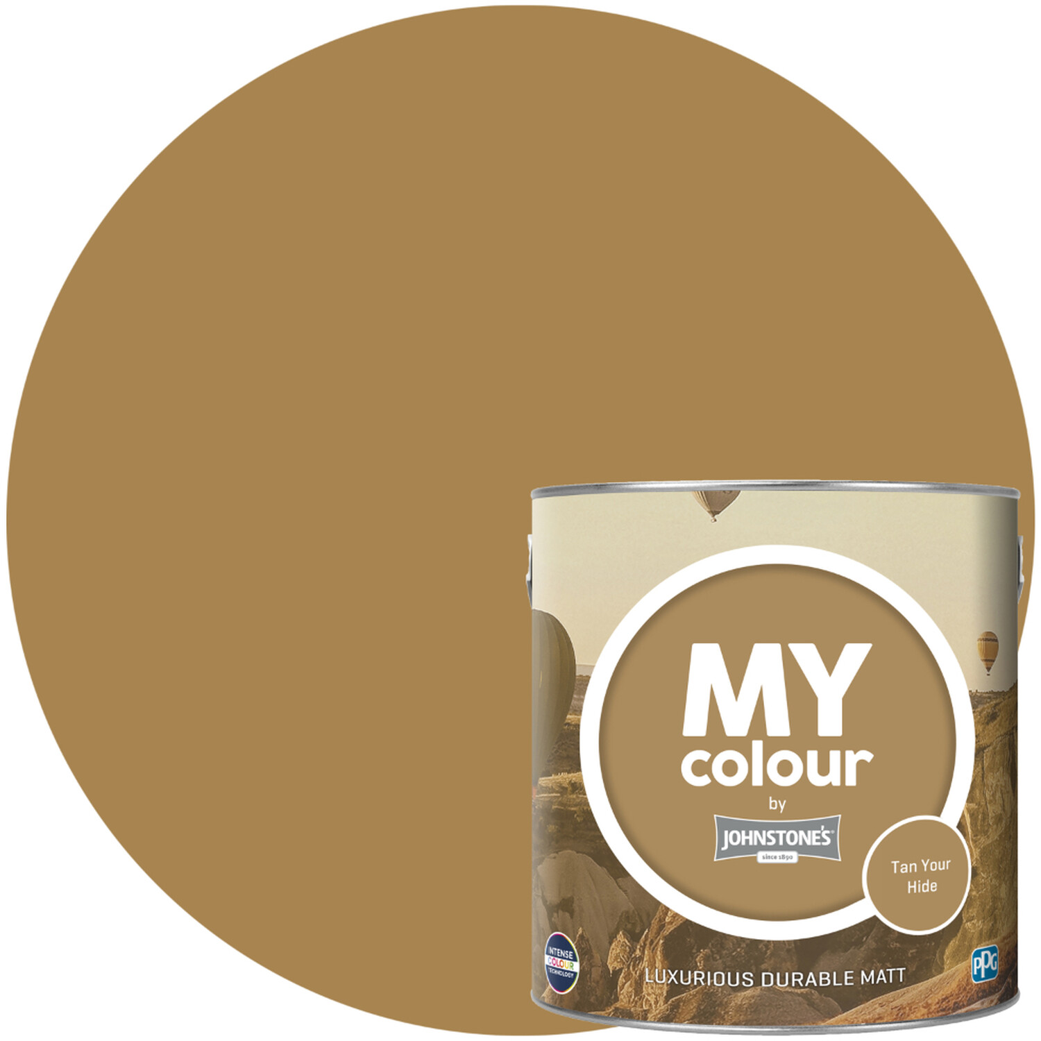 Johnstone's MY Colour Luxurious Durable Matt Paint Tan Your Hide Image 1