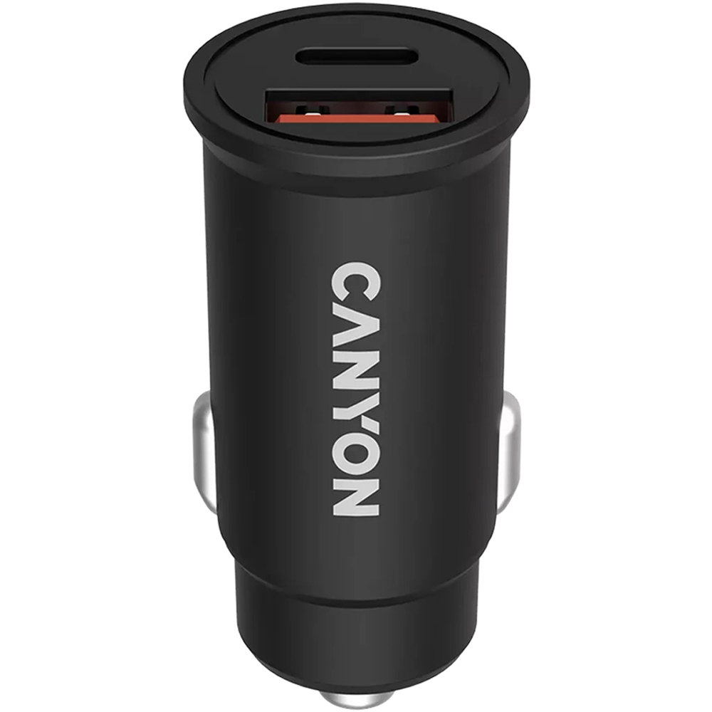 Canyon Black C Type PD Car Charger 30W Image 1
