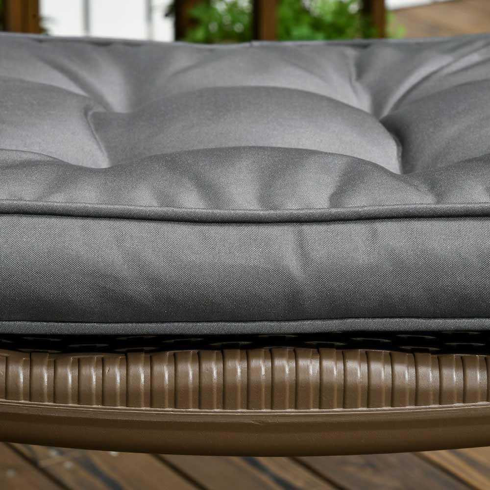 Outsunny Grey Garden Seat Cushion 42 x 42cm Image 3