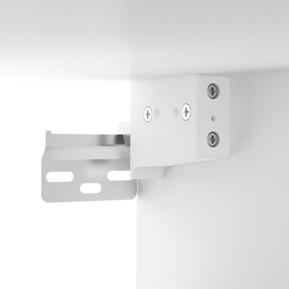 vidaXL 2 Drawer White Wall Mounted Cabinet Image 4