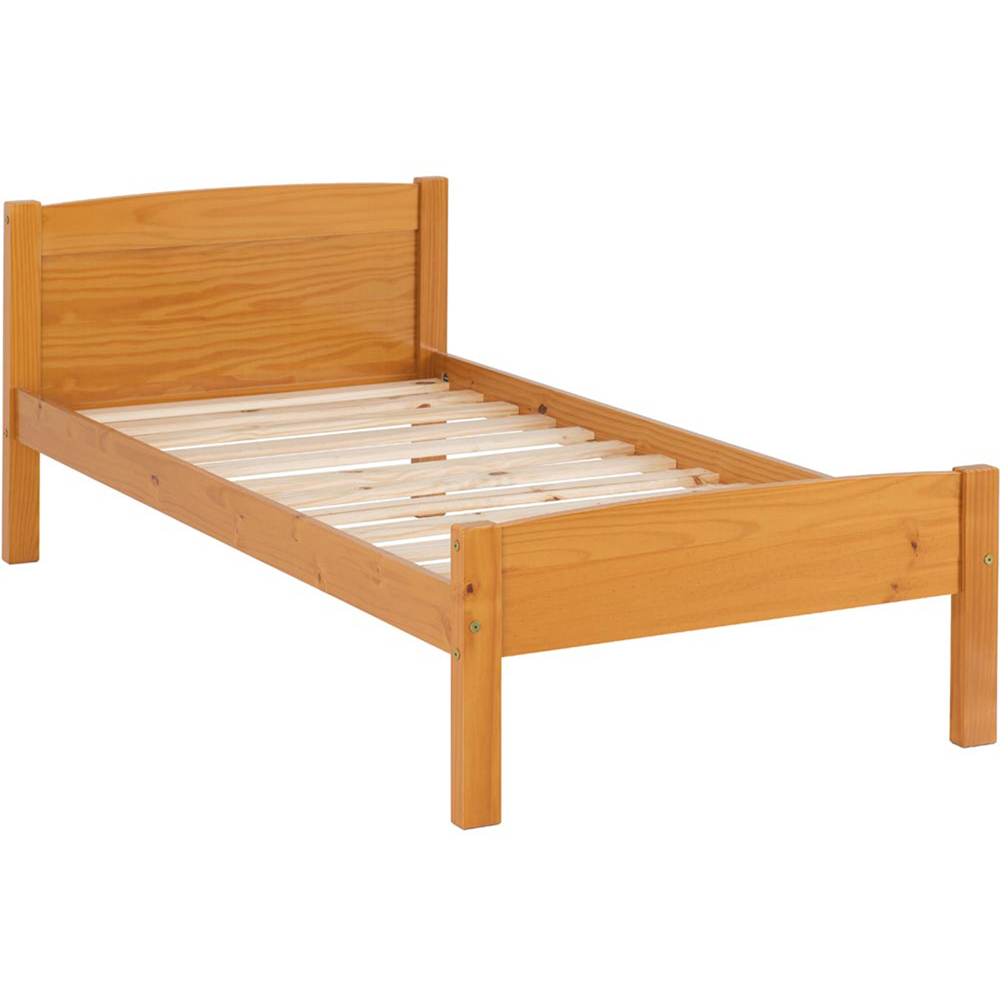 Seconique Single Amber Antique Pine Bed Frame Image 2