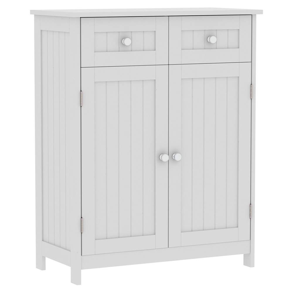 Lassic Bath Vida Priano White 2 Drawer 2 Door Floor Cabinet Image 2
