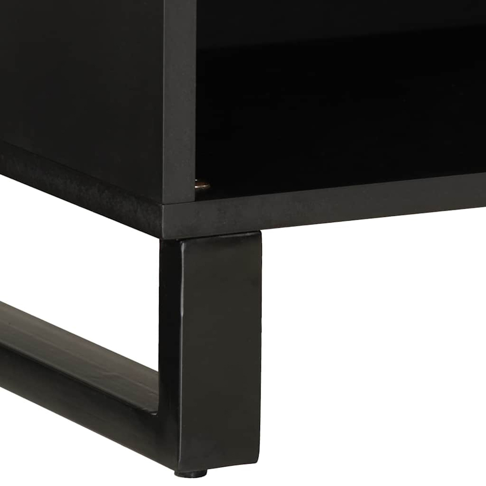 vidaXL Single Shelf Honey Brown Solid Mango Wood TV Cabinet Image 7